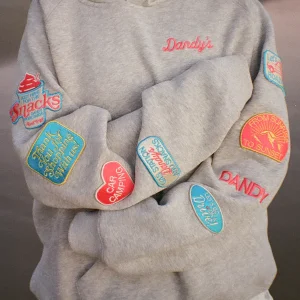 "Road Trip!" Oversized Lux Hoodie in Dark Heather
