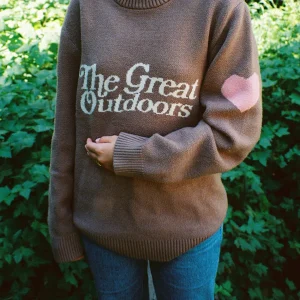 "The Great Outdoors" Knit Sweater in Brown