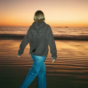 "Yin+Yang" Let's Watch the Sunset Oversized Lux Hoodie