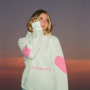 "Big Heart" Oversized Lux Hoodie in Heather Gray